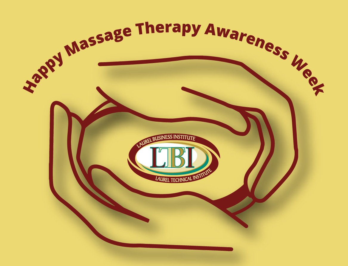 laurelbusiness's tweet photo. Happy Massage Therapy Awareness Week to our students and graduates! #LoveTheLaurelLife https://t.co/8O7zSLMOmy