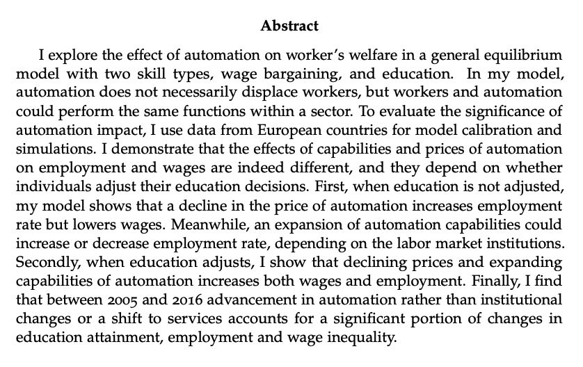 Marina LovchikovaJMP: "Employed and Poor? Wages, Technological Innovations and Policy"Website:  https://mlovchikova.github.io/ 