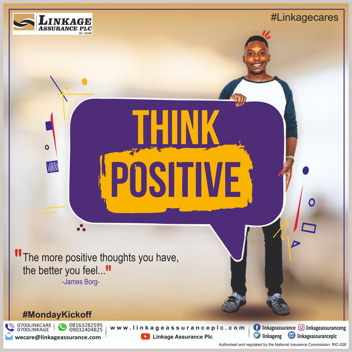 No matter how you feel, think positive, stay focused and never give up.

"The more positive thoughts you have, the better you feel, which causes you to have more positive thoughts, then you feel even better." -James Borg-
