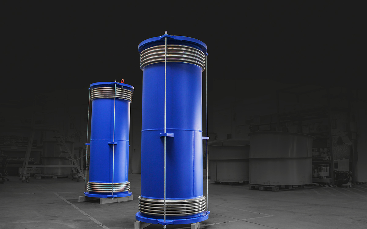 These DN 700 Tied Universal #Expansionjoints with the built-in length of 2000 mm will to be installed in the Steam turbine exhaust pipeline at a sugar factory in the Philippines. These Expansion joints are designed according to ASME.