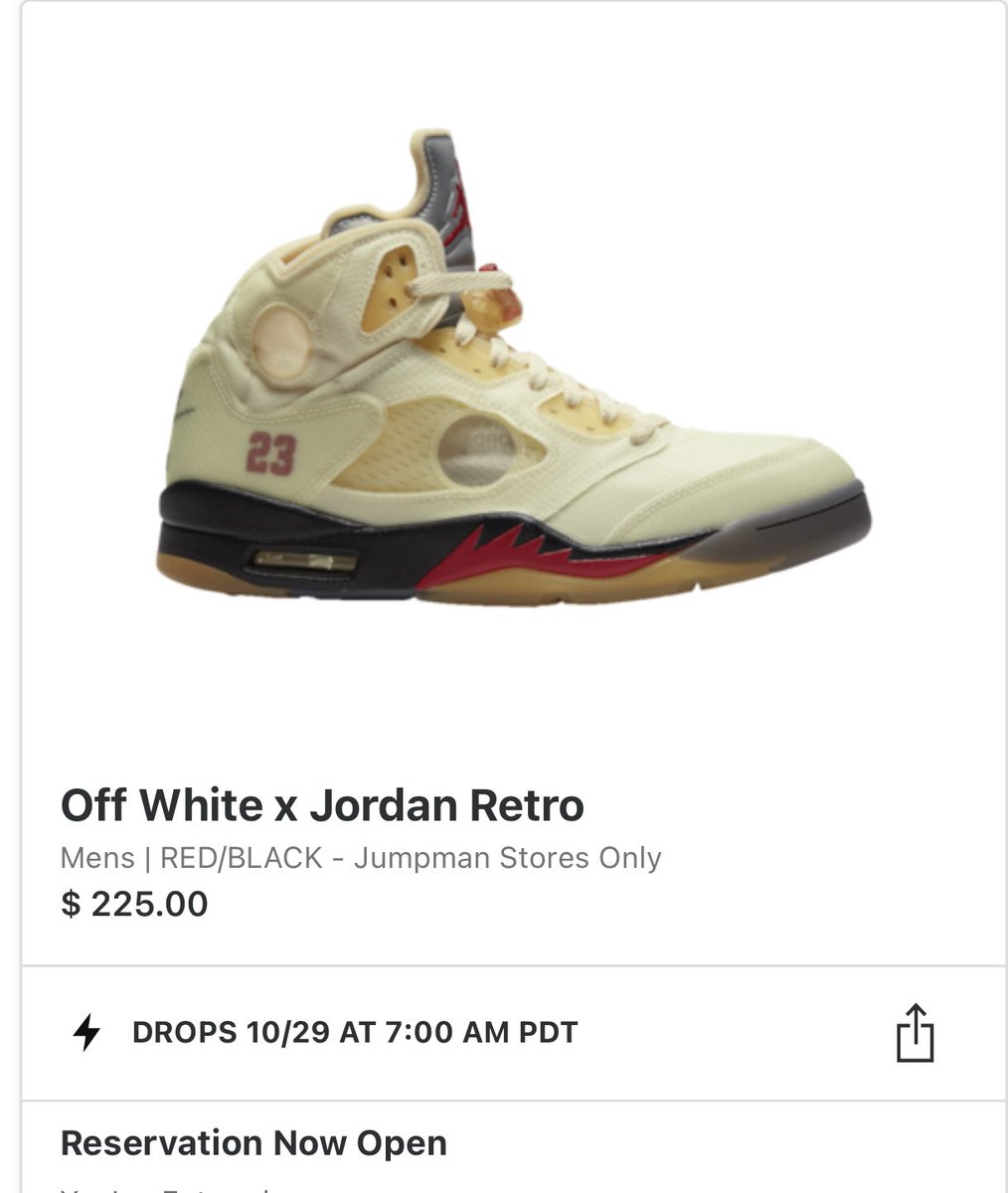 foot locker jordan 5 off white