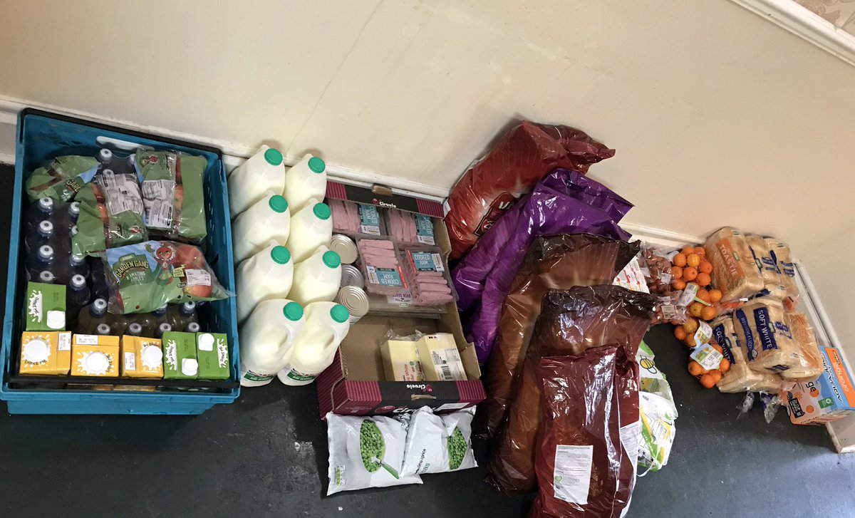 We received a call on Sat from Natalie the #communitychampion at @asda Byker, Newcastle to see how she could help us this week. We sent a list and this morning everything we asked for was collected from the store. This will be used to help us provide free meals this #halfterm 🥰