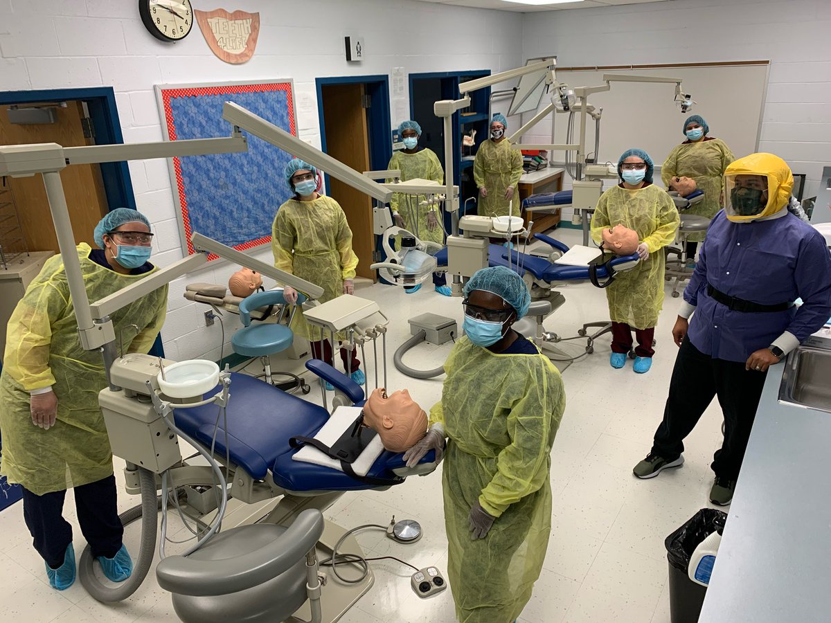 WPACounselor's tweet photo. Happy to welcome Dental, Nursing, Medical Assistant, PTOT, EMT &amp; 911 students today! It’s a great day at West Potomac Academy! @WestPo_Academy https://t.co/bWz6yKbWGo