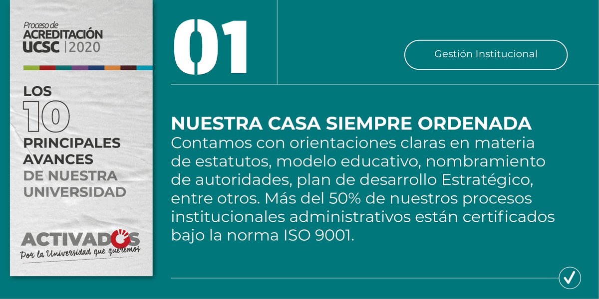 nct_ucsc's tweet photo. ¿En qué ha avanzado nuestra universidad de cara al nuevo proceso de acreditación? Acá algunas de nuestras principales mejoras 🙌  Conoce más en https://t.co/WmlWULEXz6 #ActivadosUCSC https://t.co/Bzf46qV4hA