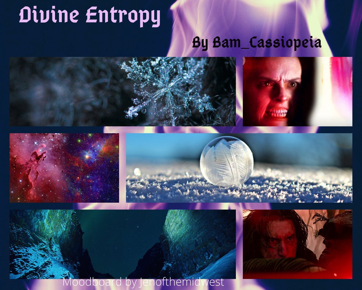 divine entropy by bam_cassiopeia (NR)Ben Solo is a seed of darkness waiting to blossom  @shewhospeaks2 says: "The author weaves the Mortis arc into a compelling take on dark!canon; the intersection of Kylo’s dark and Rey’s light is fascinating." https://archiveofourown.org/works/23064247 