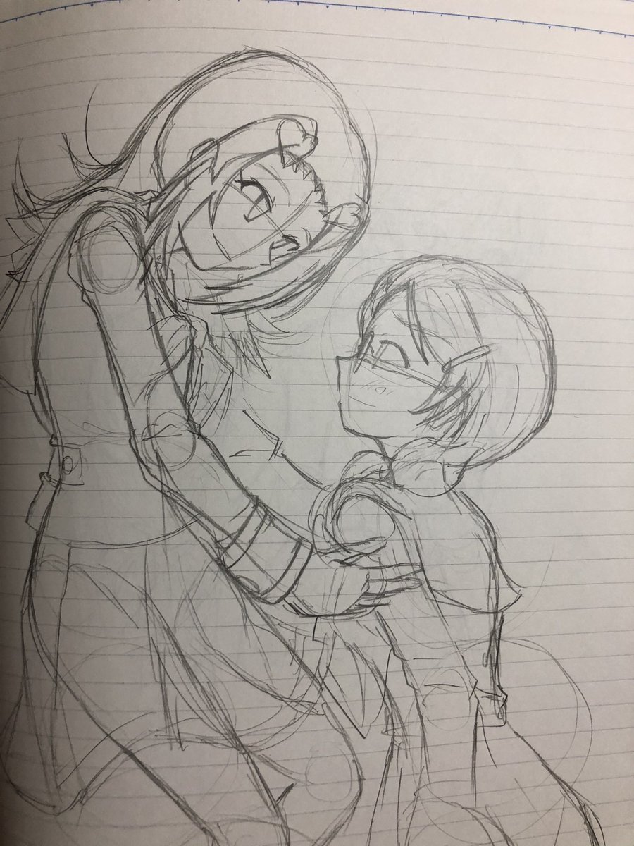 今日の練習絵〜
おやすみなさい? 