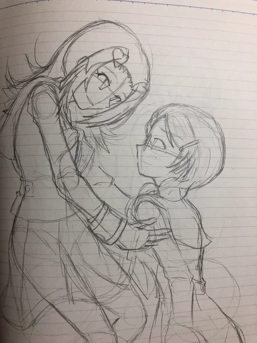今日の練習絵〜
おやすみなさい? 