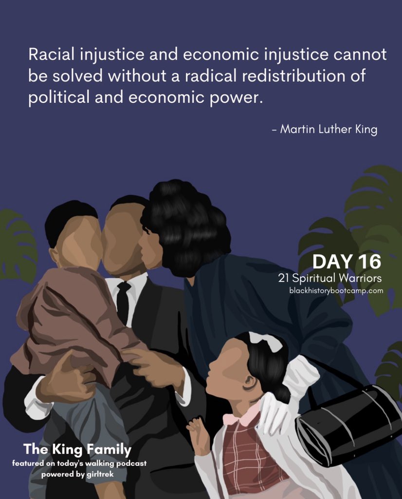 #BlackHistoryBootcamp
#Day16
#TheKingFamily
#girltrek
#nolatreks 
Meet Us in the Streets:
TODAY LIVE! 9am PT | 10am MT | 11am CT | 12pm ET
Weekdays, October 1 - 31, 2020
Dial: 1 (646) 876-9923 CODE: 734464325
(+16468769923,,734464325#)
International? Use zoom.com