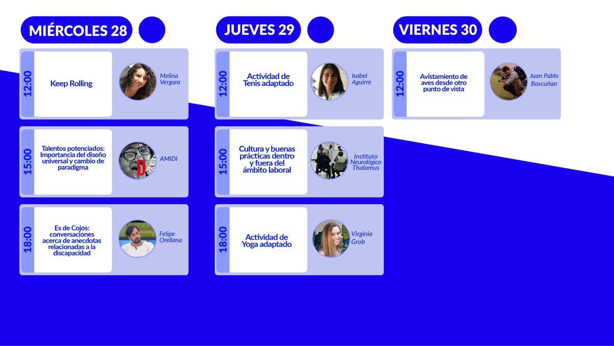 🖐🏼¿Buscas trabajo en empresas que adoptan la #inclusión? #Hoy a las 15:00 📅 comienza la Feria Virtual Inclusiva 👉🏻 feriavirtualinclusiva.com
📢Te invitamos a participar de esta excelente iniciativa, de la cual somos patrocinadores👷‍♀️👨‍🌾👩‍💼👨‍🍳 <a href="/MintrabChile/">Trabajo y Previsión Social</a> <a href="/SubsecTrabajo/">Subsecretaría del Trabajo</a>