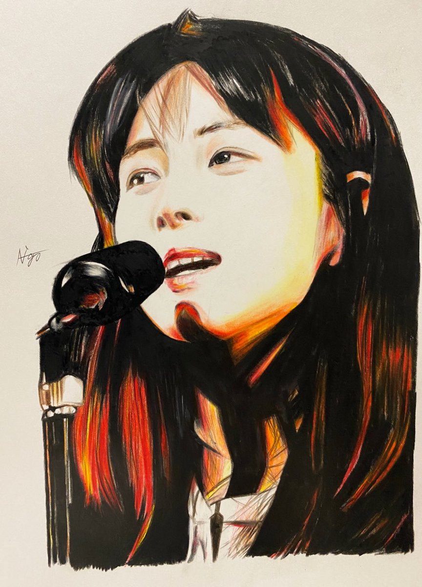 arty__ai's tweet photo. ZARDの坂井泉水さんを色鉛筆で描きました🥰歌を歌っている姿はとても自然で良いですね💕💕
坂井さんの歌声にいつも元気をもらっています☺️みなさんもZARD坂井泉水さんの歌を是非聴いてみてくださいね😉✨✨#坂井泉水 #ZARD #色鉛筆画 https://t.co/WI3f4F5BaS