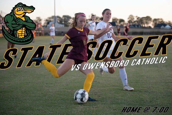 LadyGatorsGHS's tweet photo. 🚨G A M E D A Y🚨

STATE TOURNAMENT

ELITE EIGHT

🆚 Owensboro Catholic
🕖 7:00pm
📍 The Swamp
😷 Mask Up!
🎟 No tickets available at gate due to KHSAA restrictions

🐊#GatorNation#s2p#GoWood https://t.co/aIVQXeFovg