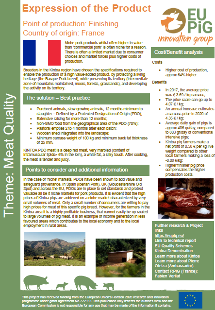 EU_PiG's tweet photo. #Pig breeders in the #Kintoa region of France have chosen the specifications required to enable the production of a high value-added product by protecting a living heritage the #Basque #Pork breed while preserving its territory https://t.co/HX2YBncA7g @inaporc #meatquality #H2020 https://t.co/cpkY6CpYzY