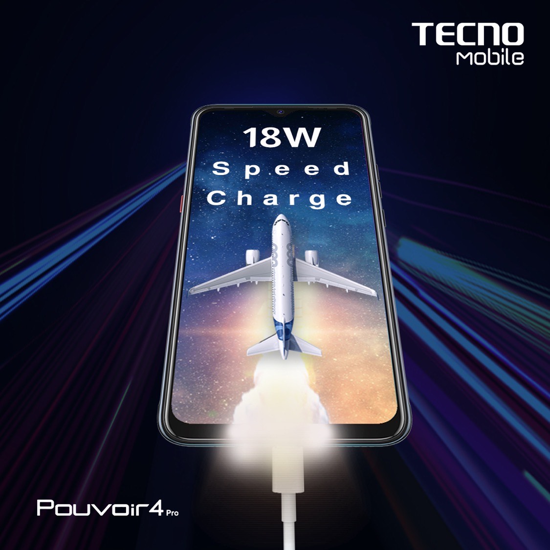 TECNOMobileKSA's tweet photo. يأتي هاتف #POUVOIR4Pro ببطارية عملاقة 6000 مللي أمبير و خاصية SpeedCharge لشحن سريع و آمن ⚡⚡ https://t.co/QnQ1IQE5ES