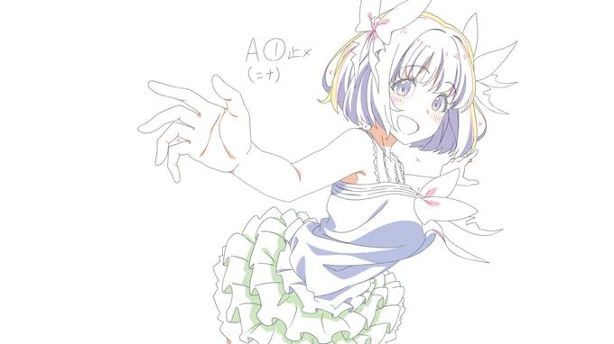 「おちこぼれフルーツタルト」第3話
MUSIC SCENE 担当カット(ラフ原+原画):c017,019

#ochifuru #おちフル ※掲載許諾を得ています 