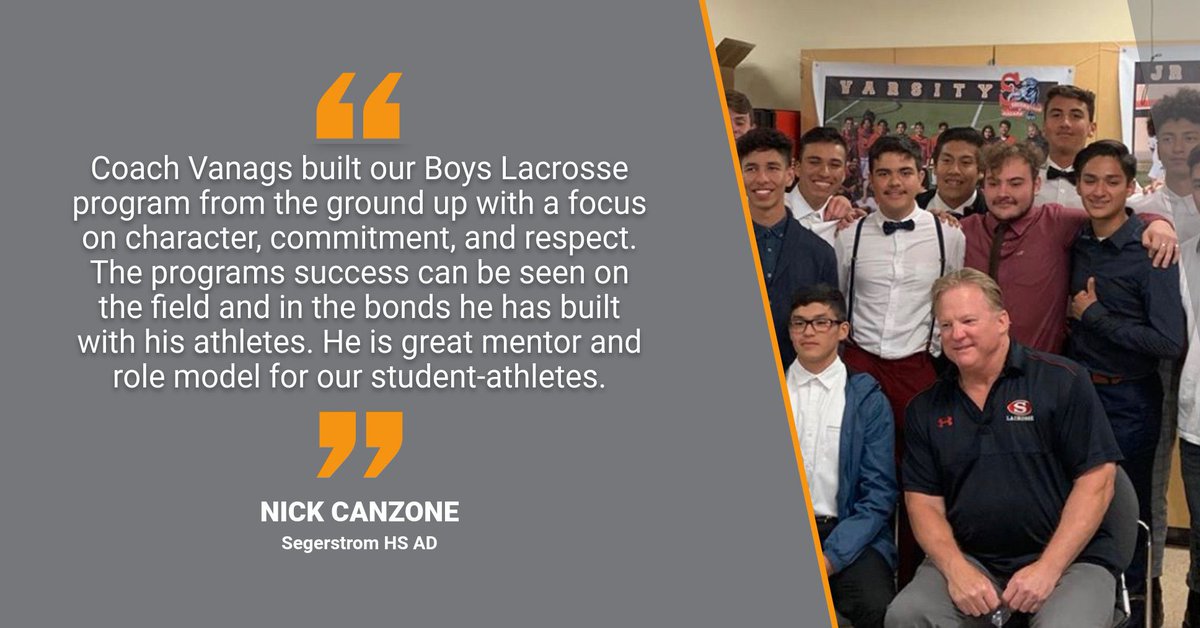 OCADA Coach of Character - Michael Vanags, Segerstrom HS <a href="/SteveFryer/">Steve Fryer</a> <a href="/CIFSS/">CIF Southern Section</a> <a href="/OCSportsZone/">OC Sports Zone</a> <a href="/JagAthletics/">Segerstrom Athletics</a> @SegerstromLax <a href="/SegerstromFHS/">SegerstromFHS</a> <a href="/SantaAnaUSD/">Santa Ana USD</a>