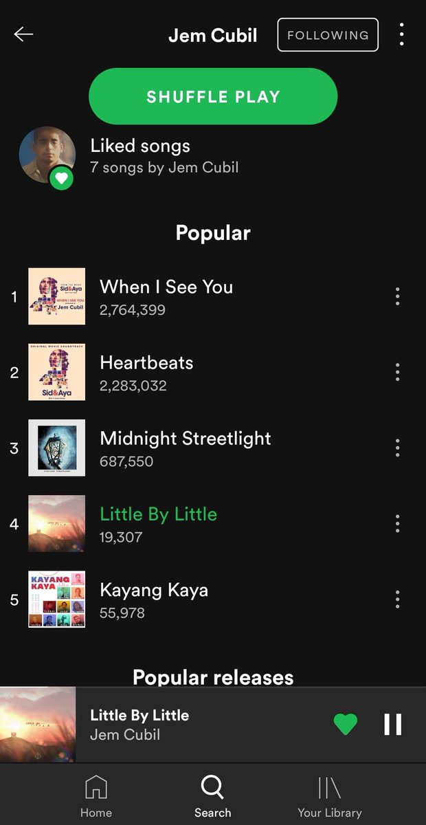 19k streams! 🥰🤍