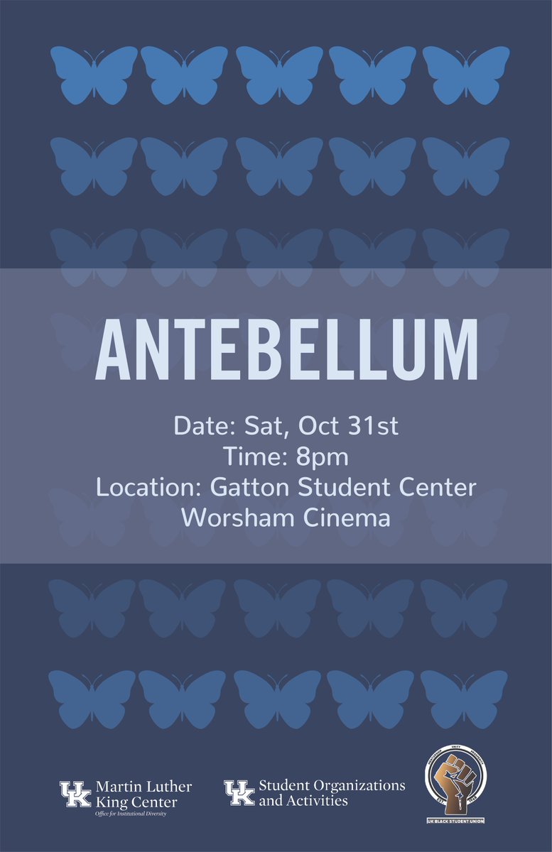 Make plans to watch a few movies with us, <a href="/UKYSAB/">UK Student Activities Board</a>, <a href="/UK_MLKCenter/">UK MLK Center</a>, and <a href="/UK_BSU/">UK BlackStudentUnion</a>  this weekend! 🎞️📽️🎬