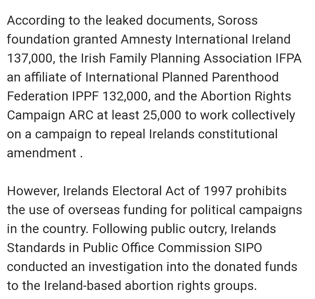 Soros has made Ireland a baby killing stronghold As the violence in Poland targeted churches, statues and individual priests and bishops, another Soros affiliate,  @freesafelegal mocked the anti Catholic attack on the Archbishop as being a 'makeover'