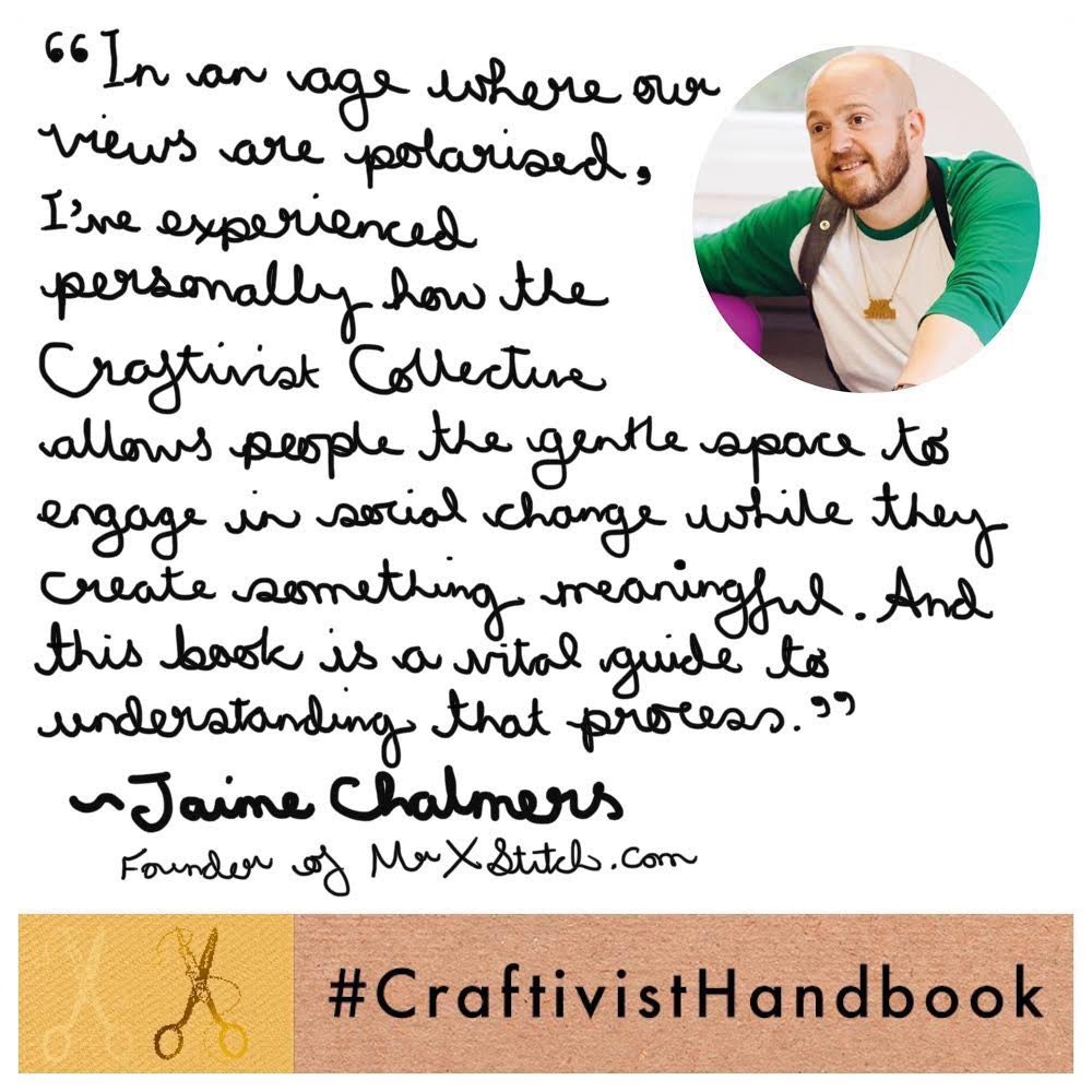 🤩 THE @mrxstitch has joined over 300 supporters so far to help make our dream of a #CraftivistHandbook into a reality & complete our #craftivism trilogy complete. We need your help too 📖👉 unbound.com/books/craftivi…