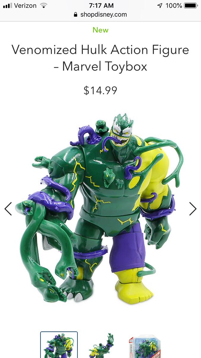 DisToyBox's tweet photo. #MarvelToyBox News🚨🚨🚨 The #Venomized Series has arrived pick up your favorite or all 4 online from @shopDisney. I have not seen the Ghost Spider in hand yet but I will be on the lookout. #DisneyToyBox  credit to @Sp00kychills https://t.co/V8zUUSi5G5