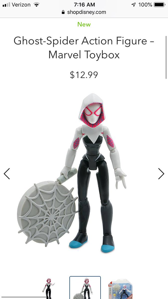 DisToyBox's tweet photo. #MarvelToyBox News🚨🚨🚨 The #Venomized Series has arrived pick up your favorite or all 4 online from @shopDisney. I have not seen the Ghost Spider in hand yet but I will be on the lookout. #DisneyToyBox  credit to @Sp00kychills https://t.co/V8zUUSi5G5