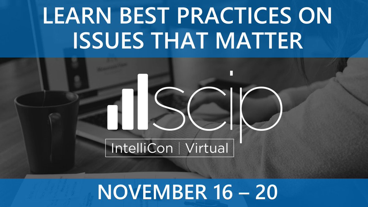 Just a few weeks until <a href="/SCIP/">Strategic & Competitive Intelligence Professionals</a> #Intellicon2020 kicks off! 60+ sessions on all things #CompetitiveIntelligence, from ethics to AI to revenue impact. All for a tiny fraction of the usual ticket price. Get the details &amp; register here: scip.org/page/intellico…