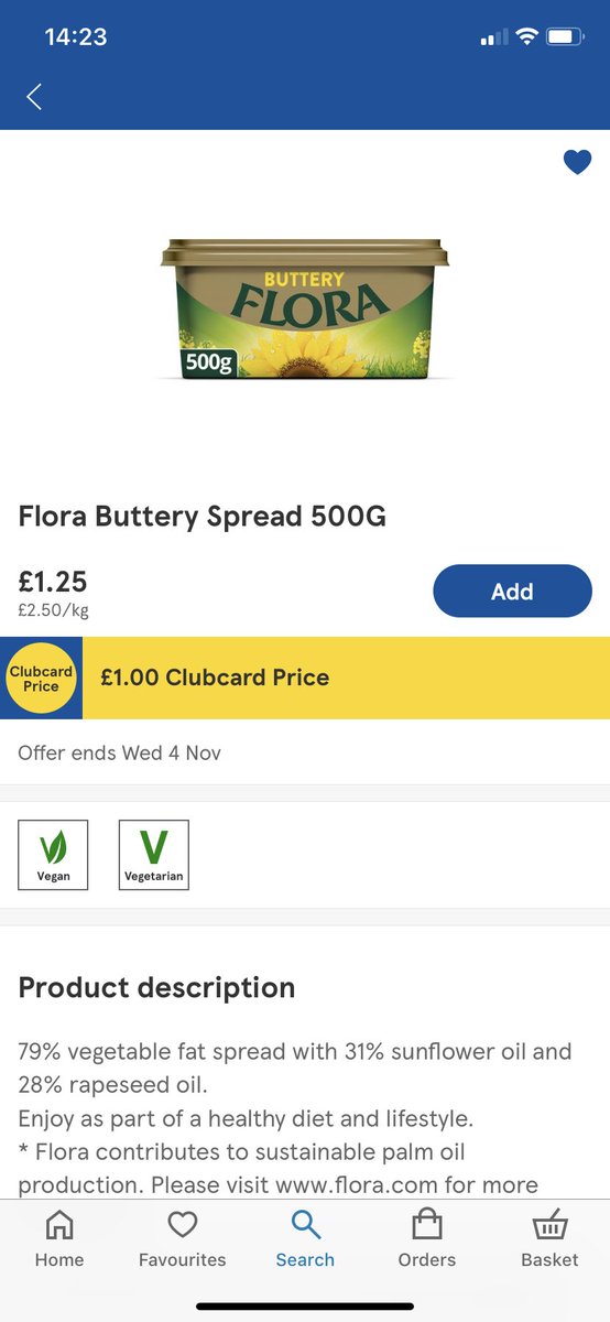 wallbo's tweet image. @Tesco hi, you need to update the ingredients online for Flora Buttery. Ordered it but it’s now got buttermilk in it and there’s no mention of this online. I now can’t eat it due to an intolerance. Can you get this updated so no one else has the same problem? Thanks