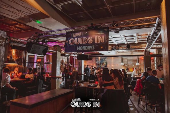 🎃The stage is set... MINI QUIDS is back Halloween style🎃

Limited tables left online👻

2 Venue's with differing music policies👻

Don't forget our new opening times from 6:30, Table bookings needed for entry⬇️

🎟voodooevents.co.uk