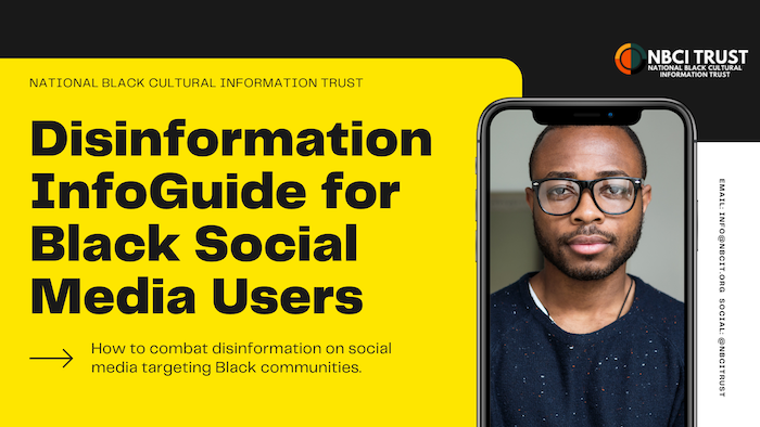 NBCITrust's tweet photo. New! ➡️ Disinformation InfoGuide for Black Social Media Users https://t.co/1yUJRqDvLu
This twelve-page InfoGuide contains definitions, examples, information, resources, and action steps to help Black communities combat disinformation on social media. https://t.co/LoDXoZnQV7