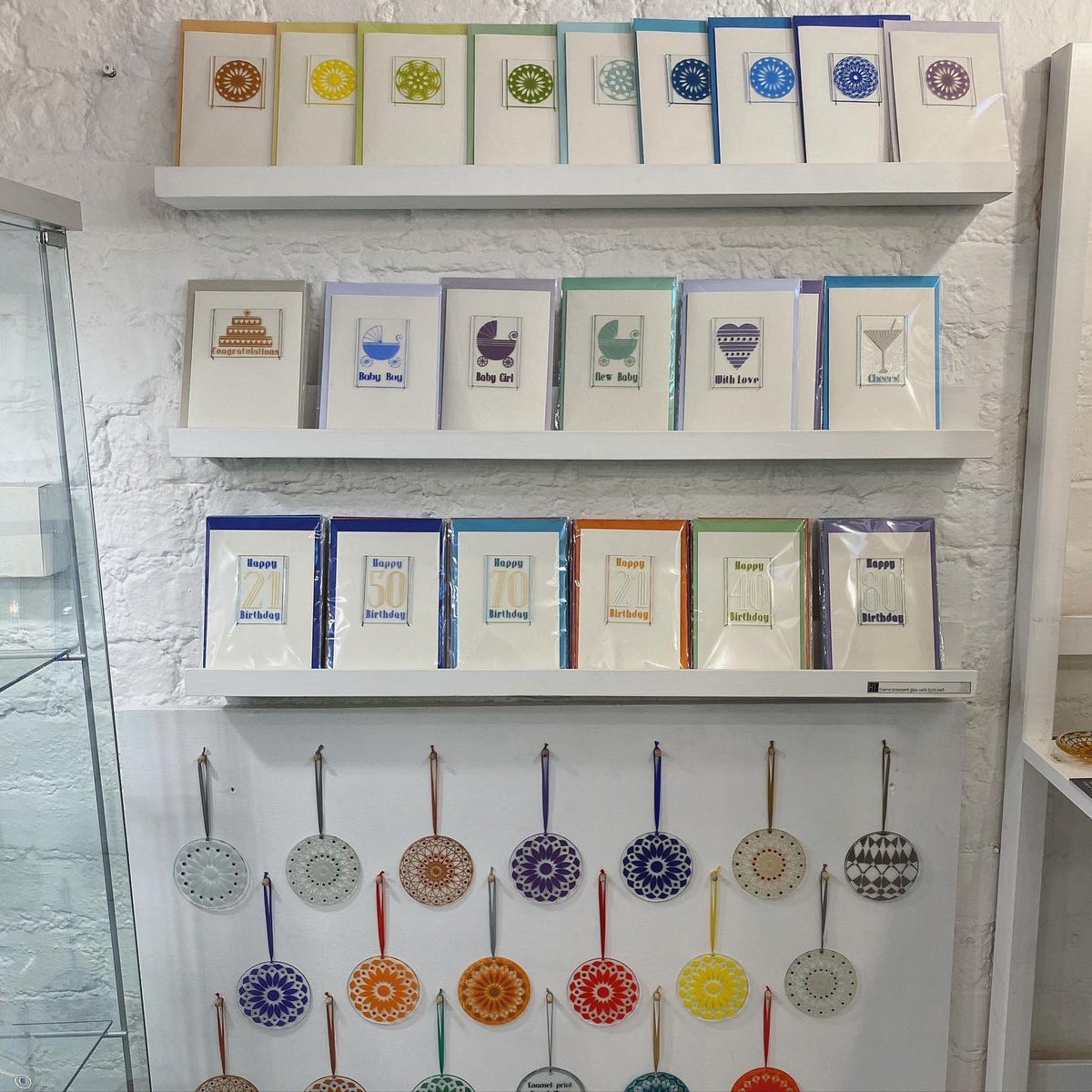 .<a href="/HelenMakesGlass/">Helen Tiffany</a> is one of our makers. She creates beautiful glassware which is available to buy from her ground floor studio at price points to suit every budget. From one of a kind artwork to beautiful greetings cards, pop in and you’re sure to find something that you’ll love.