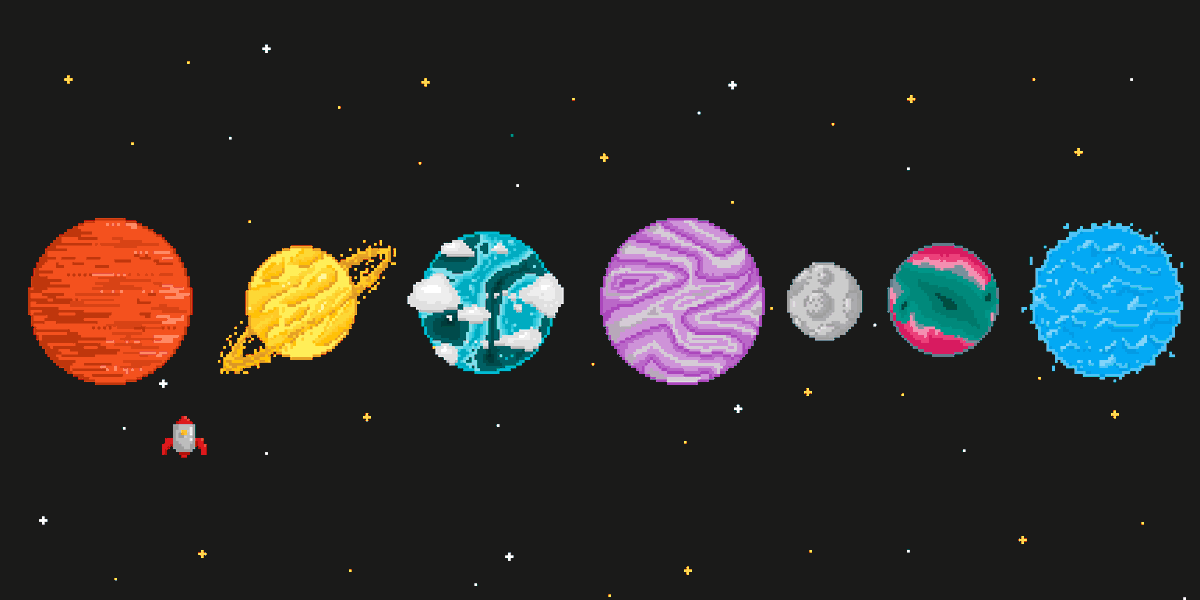 catghoststories's tweet photo. Some #pixelart planets I did for a lil game my boyfriend is making! Ngl it's fun to design planets, ha ha! ππͺ
#Space #galaxy #pixels #pixeldailies #videogameart #spacepixels #pixelplanets #pixelartday #pixels #aseprite https://t.co/Sjasndh074