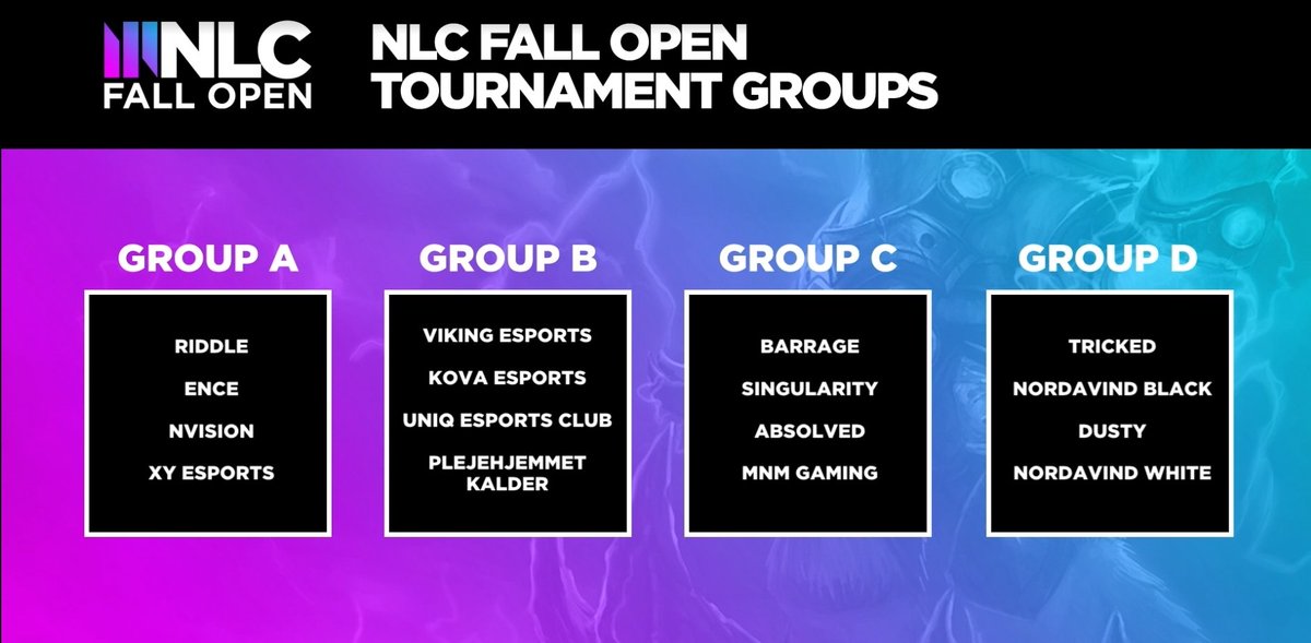 NLClol's tweet photo. THE GROUPS ARE LOCKED FOR THE NLC FALL OPEN 🔒 https://t.co/lkqrysH5MD