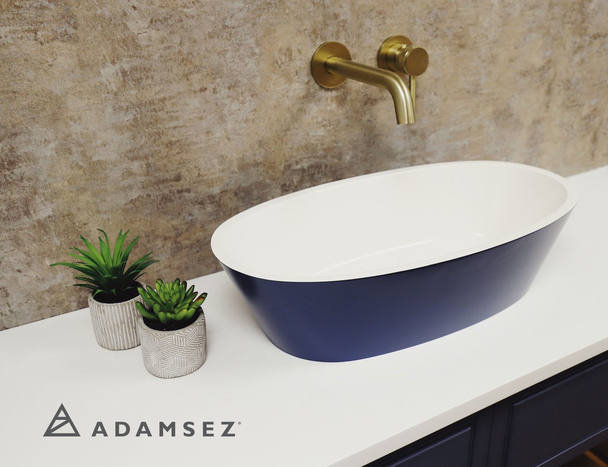 AdamsezBaths's tweet photo. There is no such thing as the Monday Blues at Adamsez - just a day filled with beautiful blue, bespoke stone basins and baths to admire π #Adamsez #StoneBasins #CalabarBasin #AdColour
πΈ Adamsez Calabar Sone Basin with Aqualla Kyloe wall mounted basin mixer in Brushed Brass. https://t.co/Of1anZYDZs