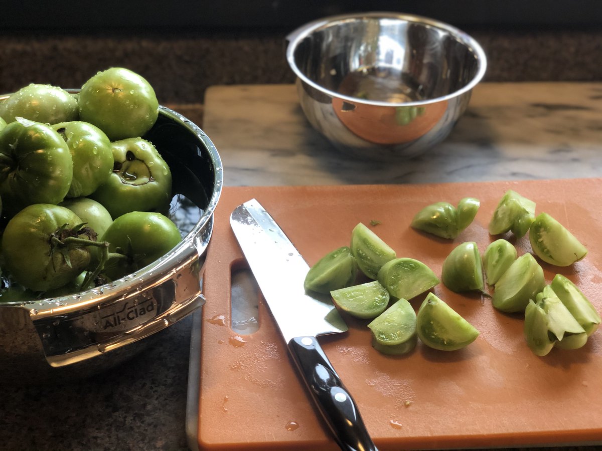 Have a lot of Green Tomatoes? Make a batch of my Green Tomato Jam with Bacon 🐷 Serve up with your #charcuterie board or on a B.L.T. shaunmyrick.com/eat/green-toma… Giving this Twitter thing a try again. 🙃