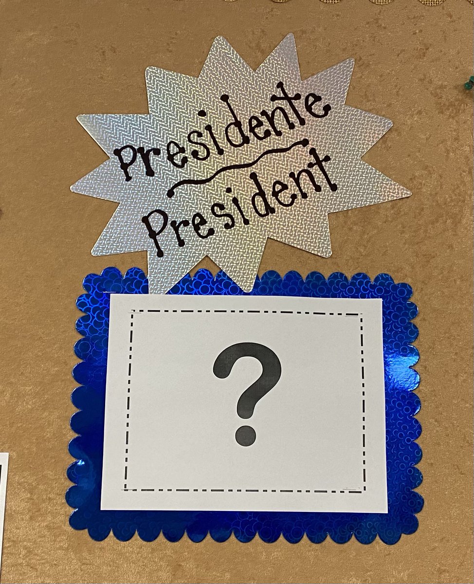 My Teacher for President... students have nominated their teacher and created election posters.  The President will be announced on Nov. 3rd!