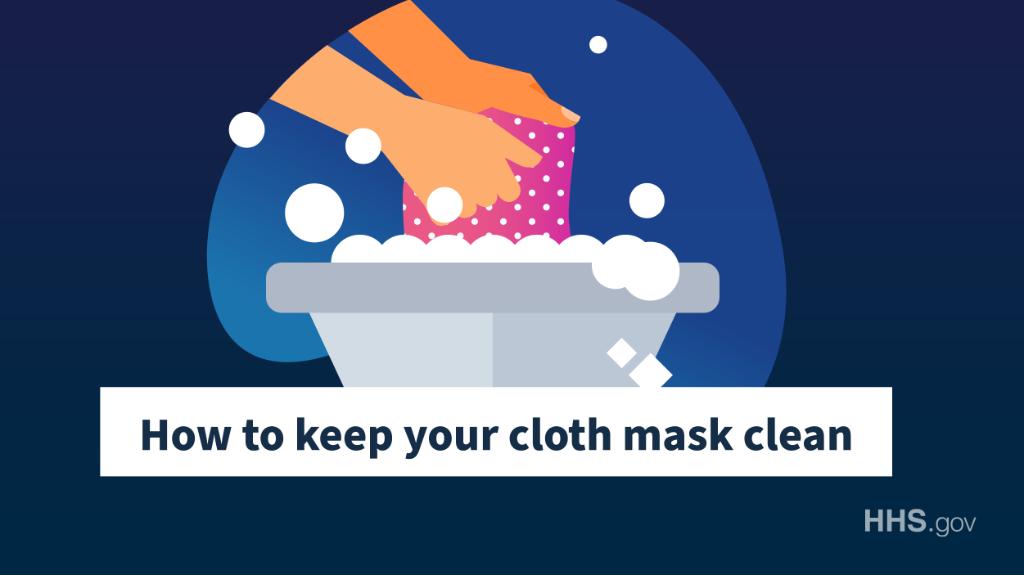 HHSGov's tweet photo. A mask is one of the best ways to help protect yourself and others from getting #COVID19. Make sure you wash reusable masks with tips from @CDCgov: https://t.co/xacGjHSJIF. https://t.co/dtQRBKaGxL