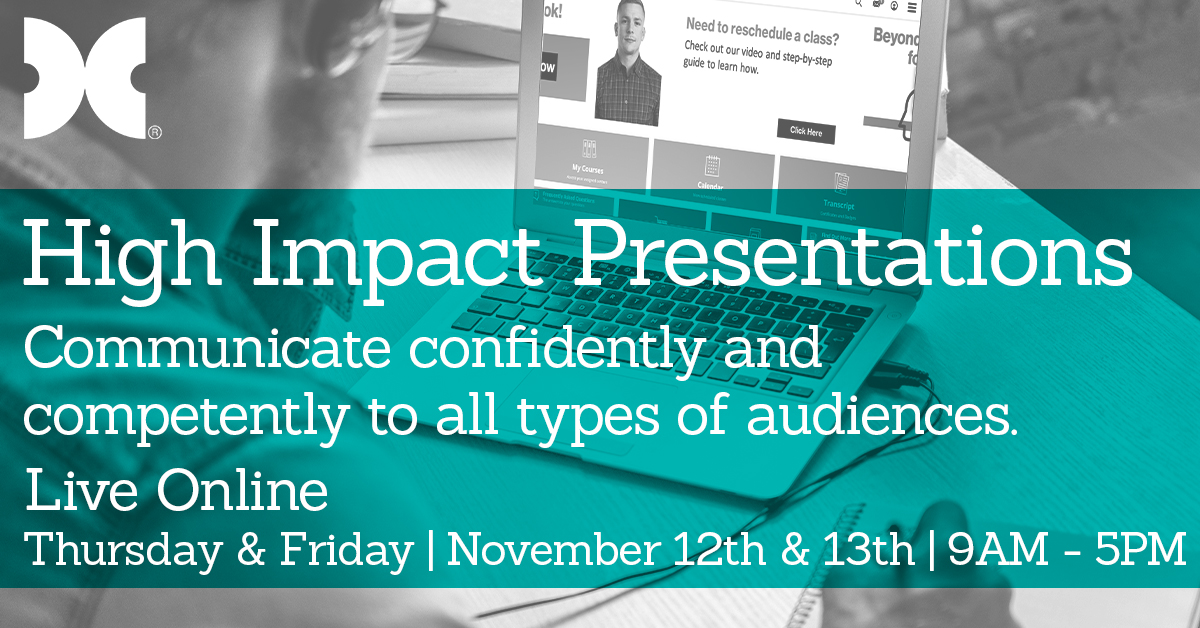 Join us to learn how to communicate with clarity and certainty, interact with a natural and composed demeanor, and convey complex material directly and simply. 

Register today! bit.ly/3lneath 

#EffectiveCommunication #SkillsTraining #Speaking #Presentation