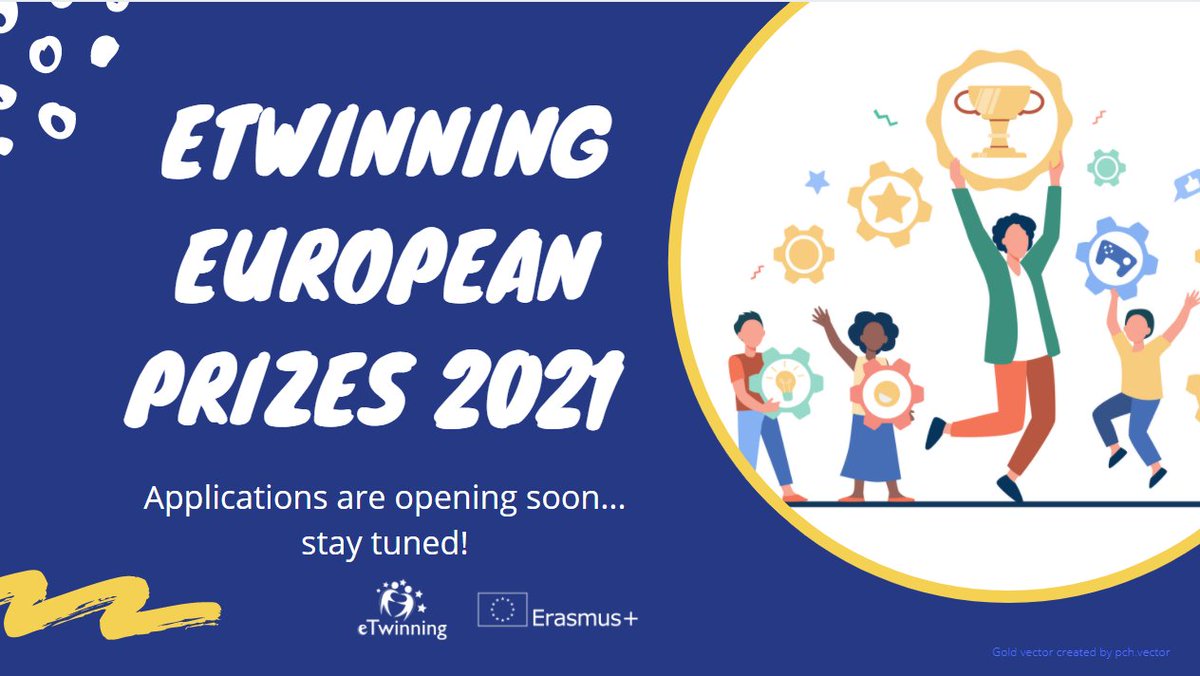eTwinningGr's tweet photo. #eTwinners, εσείς και οι συνεργάτες σας έχετε δουλέψει σκληρά για το έργο σας; Εάν πάρετε την Ευρωπαϊκή ετικέτα ποιότητας θα έχετε την ευκαιρία να κάνετε αίτηση για τα 🏆 Ευρωπαϊκά Βραβεία 2021, #eTwPrizes21. Οι αιτήσεις ξεκινάνε σύντομα. Μείνετε συντονισμένοι ! https://t.co/NSx88Z3dba