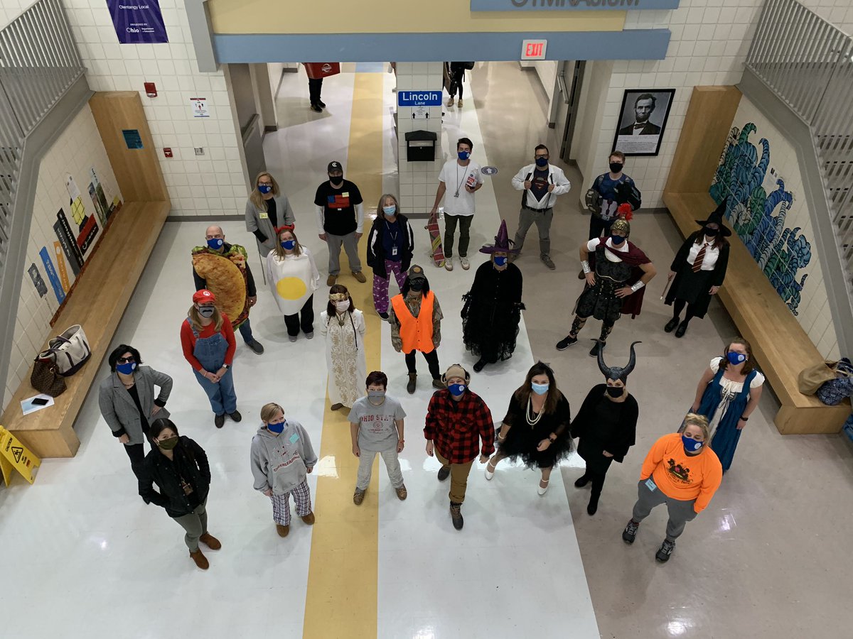 Socially distanced Spirit Week costume picture! Love the Berkshire Staff! 
#BerkshireStrong