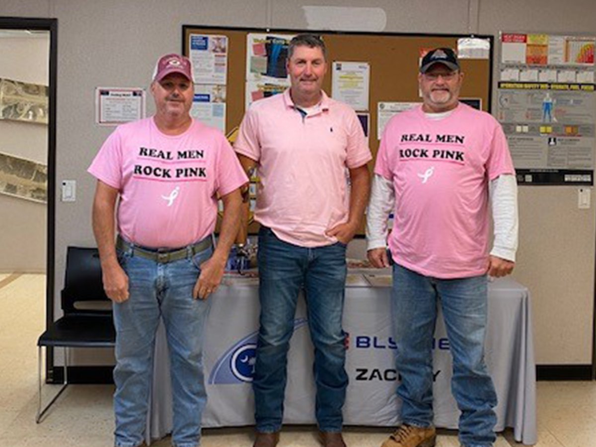 BlytheConst1's tweet photo. Thanks to our Blythe team members who participated in the Breast Cancer Awareness Pink Out last Friday! #blythecares #pinkout #breastcancerawareness #cancerawareness #pink #pinkribbon #breastcancer #survivor https://t.co/qWpSgYFk2b