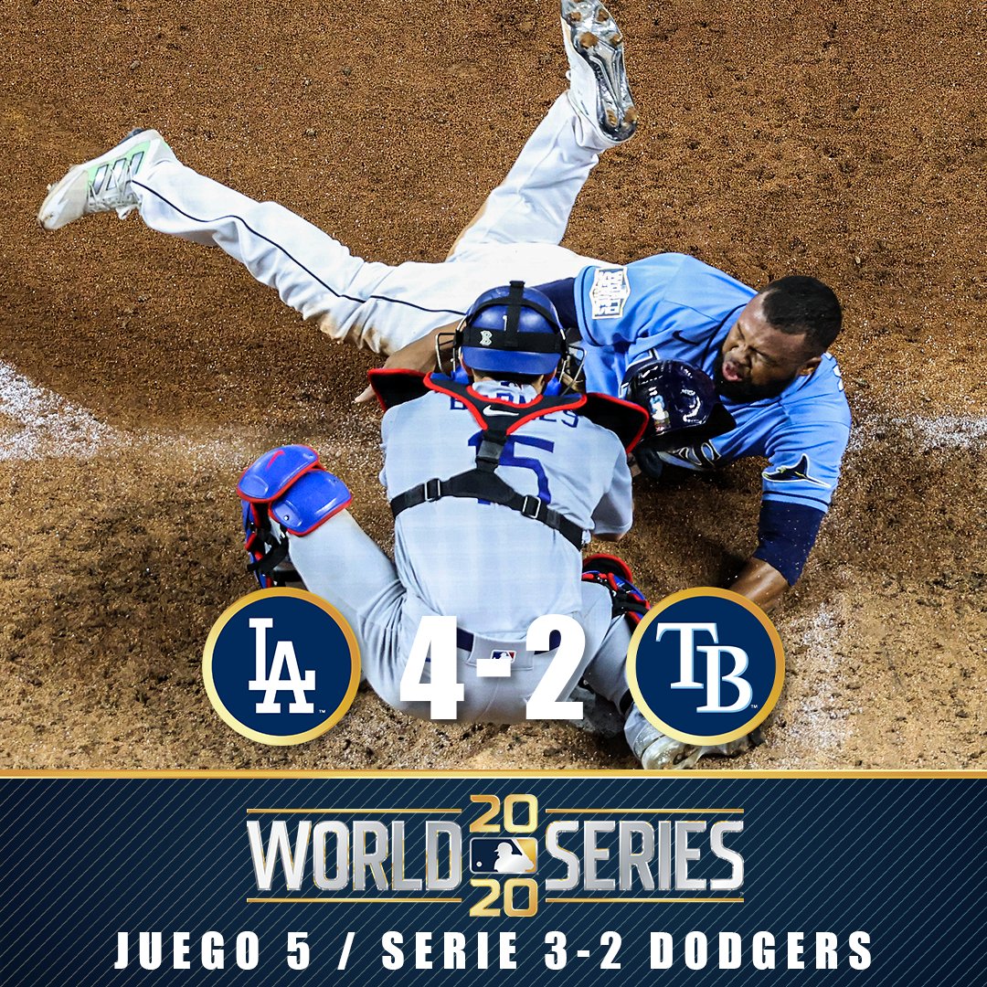 BeisbolEnGto's tweet photo. Nos vemos mañana martes en el 6to de la #SerieMundial2020 @LosDodgers VS @raysbeisbol @MLB @AcademiaLMB @Liga_Arco @TeamMexicoBeis @LittleLeague @WBCBaseball @solobeisbolmx @ESPN_Beisbol  @LigaTelmexBeis #GuanajuatoBéisbol https://t.co/ftIStsjkCp