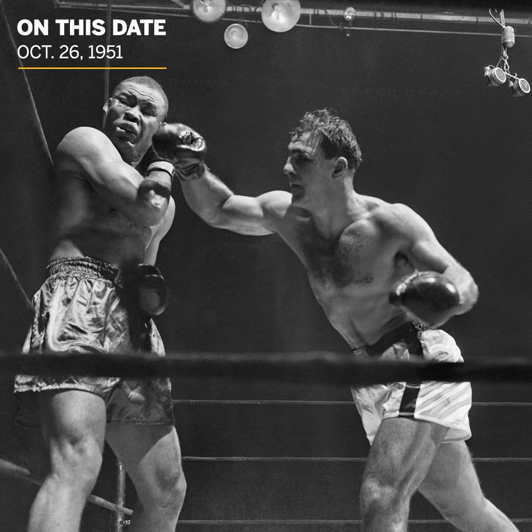 ESPN Ringside on X: On this date in 1951, Rocky Marciano knocked out Joe  Louis and sent him into retirement 🥊  / X