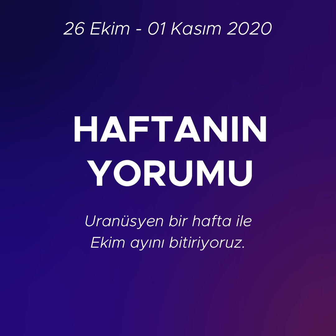 Geldik mi Ekim’in de sonuna... Dolunay eşliğinde bitiriyoruz. Dolunaya da Uranüs eşlik ediyor. O zaman buyrun #haftanınyorumu 👇🏻 #astro #astroloji #ekim #gökyüzü #yenihafta #pazartesi #iyihaftalar