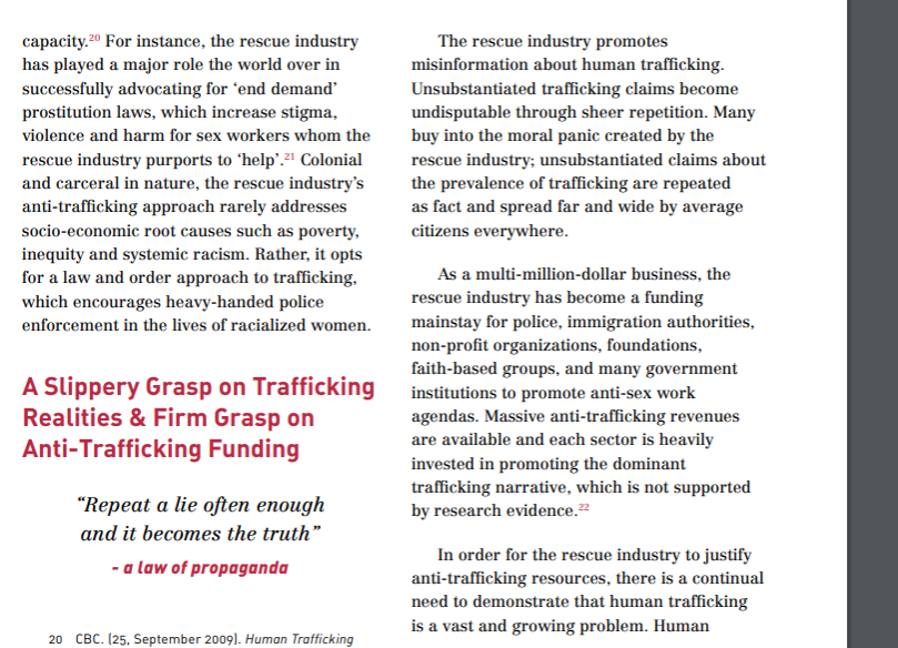 This was already setting off warning bells for me. Let's see the guide. Its a fucking doozy guys. Their whole thing is about how anti-trafficking is a "rescue" industry and these women don't need rescuing.