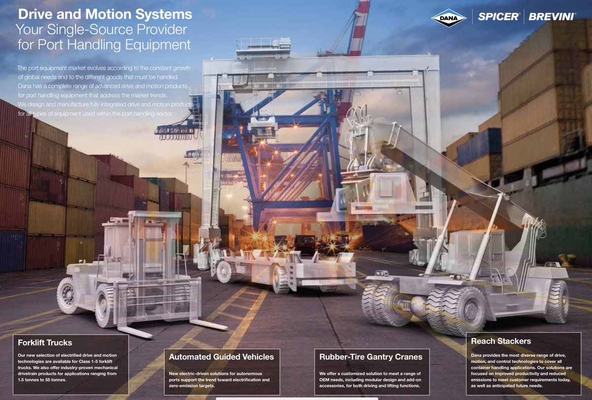 Port handling equipment driveline support, we have it covered...For full Dana Spicer service and parts support in the UK contact Central Driveline sales@mitchells.co.uk
#dana #ports #driveline #drivetrain #reachstacker #spicer #danaspicer #portequipment