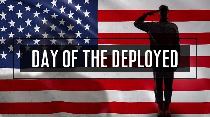 MilBenefits's tweet photo. Day of the Deployed is a day to honor our deployed troops and their families for their bravery and the sacrifices they are making to serve our country. 
.
#ThankYouForYourService #DayOfTheDeployed #Military #MilitaryFamily #militarylife #deployed 
https://t.co/l75rYBUy8g https://t.co/RDxyJgY8I4