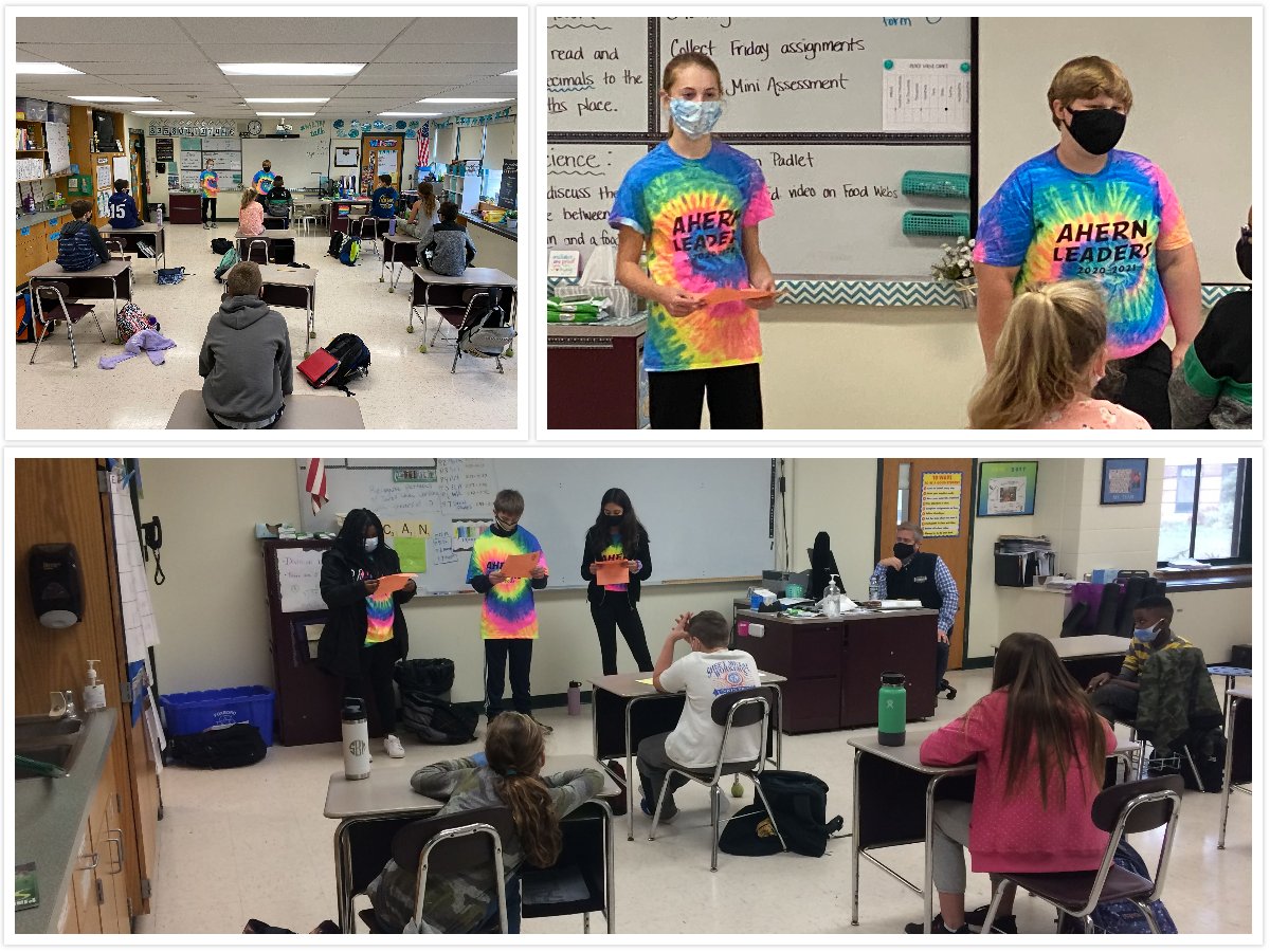 AnnisBreda's tweet photo. Our 1st Cohort A - Ahern Leaders Mtg. took place today between our 8th grade mentors and our 5th graders! Beware Ahern families! Some 5th graders would rather be ghosts than zombies while others prefer creepy costumes over creative!😱🎃 #theboro02035 @AhernMiddle @FoxboroughPS https://t.co/UCuNAaKmOw