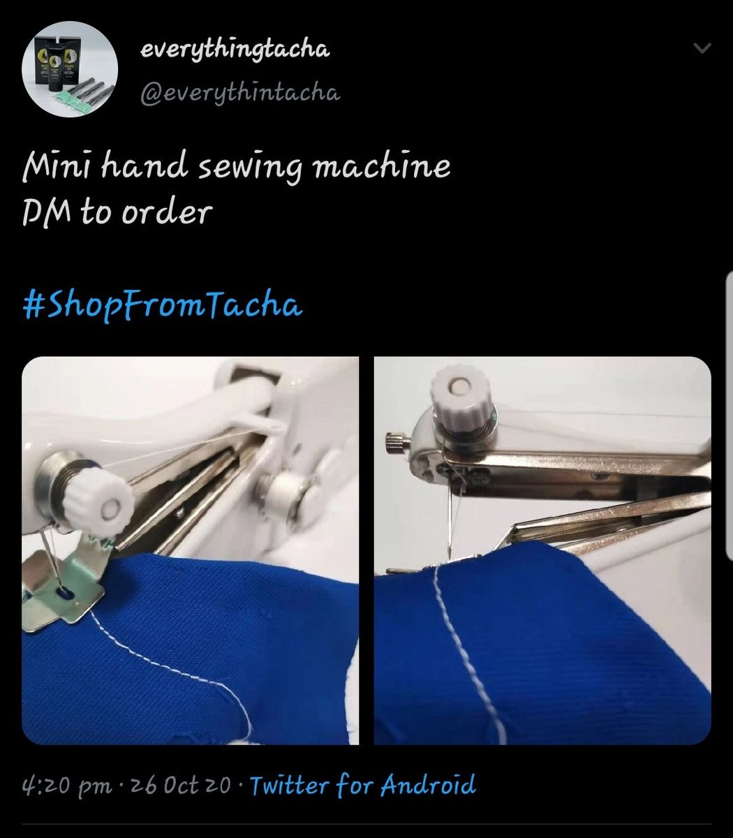 Nicholasmillic1's tweet photo. is there anything @Symply_Tacha We not Sell D Amazing part is how she knows d needs pipu wants. with this U dont even need to take your clothes to tailor 4 amendment u can simply do it by yourself.
U & ur Team should be called business Consultant's.
#ShopFromTacha
#TachaBeatUs https://t.co/U3EzvC57hB