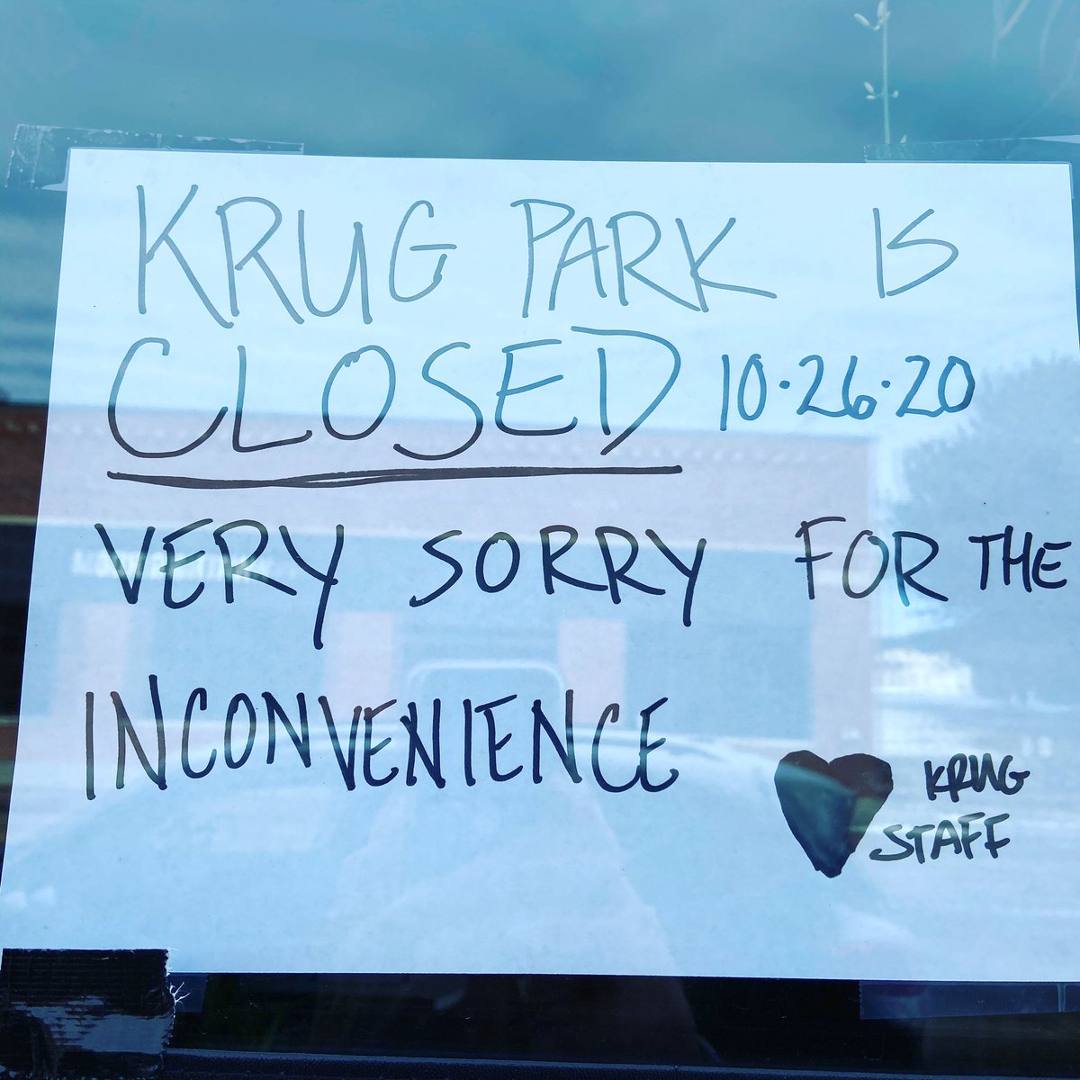 Hello, friends! Krug is temporarily closed today but we’ll be back tomorrow!