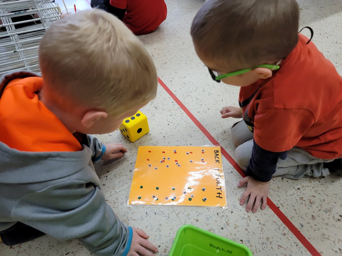 mrskingma's tweet photo. My #kindergarten students had a great time with some of our new Halloween inspired math centres! "Race to the top", jack-o-lantern faces, and "Back and Forth" with googly eyes were a hit! @wps_wildcats @GEDSB #mathisgrand https://t.co/xTULUv68kx